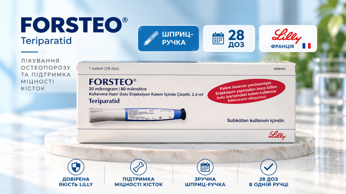Форстео (Терипаратид) 2,4мл шприц-ручка 28 доз