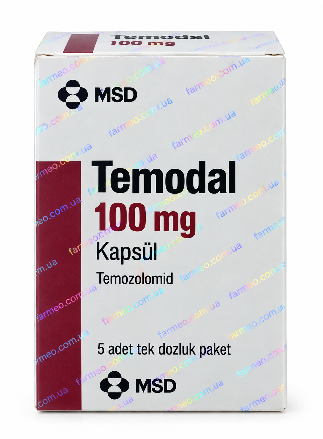 Темодал капс. 100 мг №5 