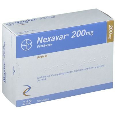 Нексавар (Сорафениб) табл. п/о 200 мг №112,  Bayer Німеччина